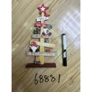 25X22, 68881, Xmas Street Sign Wooden Deco