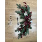 25XD, 68905, Xmas Door Swag Lambs Ear 60cm