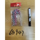 25X23, 68947, Xmas Candy Cane 0.7*12cm 4pcs