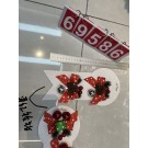 25X5, 69586, Xmas Bow & Bell Deco