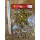 25X3, 69653, Xmas Tree Top Star Metal 23*17.5cm