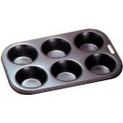 6 CUP MUFFIN PAN CUP:76x32mm 289x196x32mm