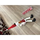 70379, Xmas Red Sitting Duck with Santa Hat