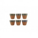 CP89390XS, Flower Pot Round 6 Assorted7x7cmH(48/48)