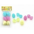 EN008SP6, FILLABLE EASTER EGG DECO W/SPOTS 3 COLS - 6cm