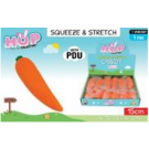 25E1, EST-0072, Easter 1Pce Squeeze&Stretch Carrot Lge 15cm
