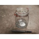 K3H, GLA219384, 1000ML SQR ROSE GOLD CLIP JAR