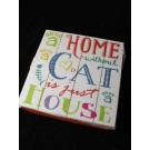 15x15x7cm MDF CLRD STORAGE-DOGS PAW PRIN