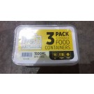 Takeaway Cont Rect 1500ml Pk3