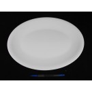 MELAMINE OVAL PLATE 35cm WHT