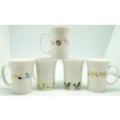 $2,Mugs FLORAL EDGE 6 Design Asst. MUGS