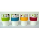$3.5,MUG  WITH SILICON ASST. COLORS  280cc