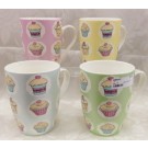 $2,Bone China Coffee Mugs 4 Designs Asst 