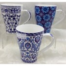 $2,Bone China Coffee Mugs 4 Designs Asst 