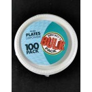 WHITE PLATES PS 22.5cm 100PK