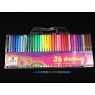 MARKERS 36pk 130mm LONG CASE