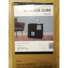 STORAGE CUBE 4 section black 60x60cm