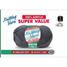 WIN-044, 1pce Knitting Yarn-8 Ply-100g-Dark Grey