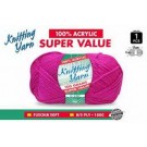 WIN-051, 1pce Knitting Yarn-8 Ply-100g-Fucshia