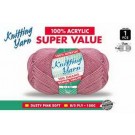 WIN-060, 1pce Knitting Yarn-8 Ply-100g-Dusty Pink