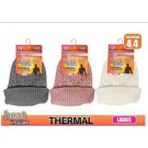 WIN-1012, 1Pce Ladies HeatInsulate Knitted Beanie