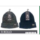 WIN-1084, 1Pce Men's melange Beanie w/cuff