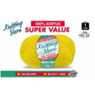 WIN-110, 1pce Knitting Yarn-8 Ply-100g-Yellow