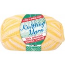 WIN-1979, WIN-1979, Yatsal 100% Acrylic 8-Ply Knitting Yarn 100 g, Yellow/White