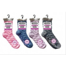WIN-2398, 1Pk Ladies Microfiber Socks  W/Anti-slip