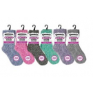 WIN-2510, 1Pk LadiesMicrofiberFeatherSocksW/Antslp