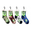 WIN-2517, 1Pair Boys Sherpa Socks Sports 4Asstd