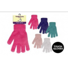 WIN-2569, 1Pair Girls Touch Gloves 5Asstd