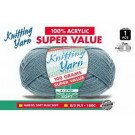 WIN-295, 1Pce Knitting Yarn-8 Ply-100G-Soft Blue
