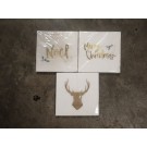 19X39, X174050, Assorted 16pk 33x33cm 3Ply Napkin