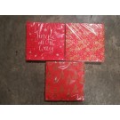 X34, X174081, Assorted 16pk 33x33cm 3Ply Napkin