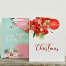 X34, X184905, XLrg Glitter Modern Poinsettia Xm