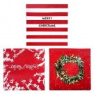 21X2, X264331, 20PK 33x33CM 3PLY RED MIX NAPKINS