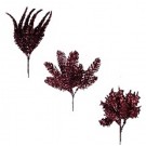 21X2, X269473, 3A BURGUNDY GLITTER PICKS 26CM