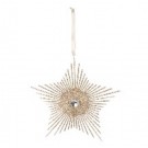 21X2, X271490, CHAMPAGNE STAR BURST TREE DECORATION 18.5CM