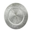 25x8, X415436, 33CM SILVER CHARGER PLATE