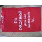 SANTA SACK 50x80cm PRINTED 4asst