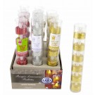 LED T/LITE 6pc CYLINDER GLITT PDQ