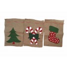  MINI SACK JUTE PRINT 3ASST 