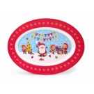  MELAMINE CUTE OVAL PLATTER 