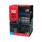 24X37, XB0141, LED ICICLES FLASHING WHITE 300pc