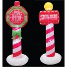 A/POWER SANTA STOP SIGN 150cm 2ASST