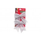 DIAMANTE BOW 2PC 12x11cm