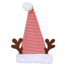 X21, XB2996, SANTA HAT STRIPED W/ANTLERS