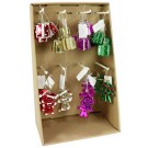X8, XB3097, ORNAMENT PRESENT/GINGERBREAD 2pc