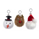 X8, XB3124, KEYCHAIN CHARACTER POM POM 3ASST